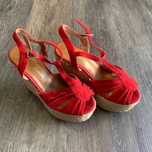 Diavolina Wedges in Red